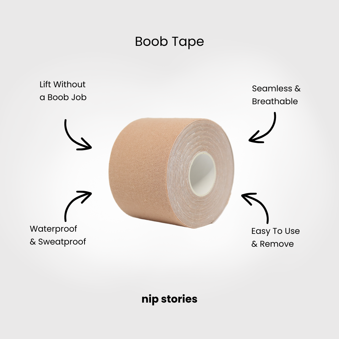 features of nip stories boob tape